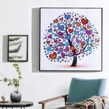 Heart Tree Canvas Wall Art 5d Crystal Diamond Painting for Home Decoration